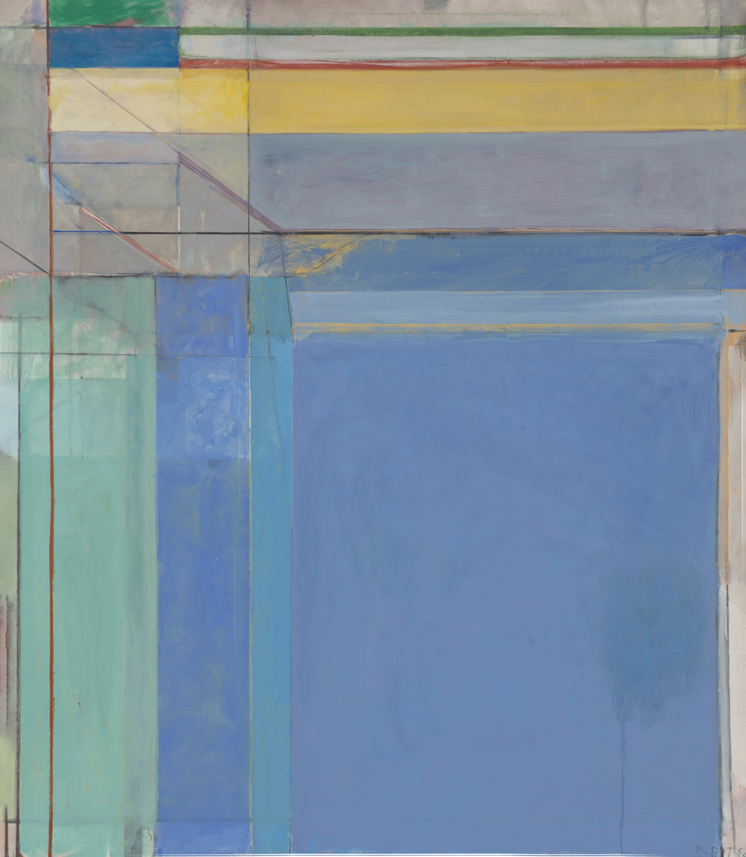Richard Diebenkorn, Ocean Park #79, 1975; oil on canvas; Philadelphia Museum of Art; © the Richard Diebenkorn Foundation.