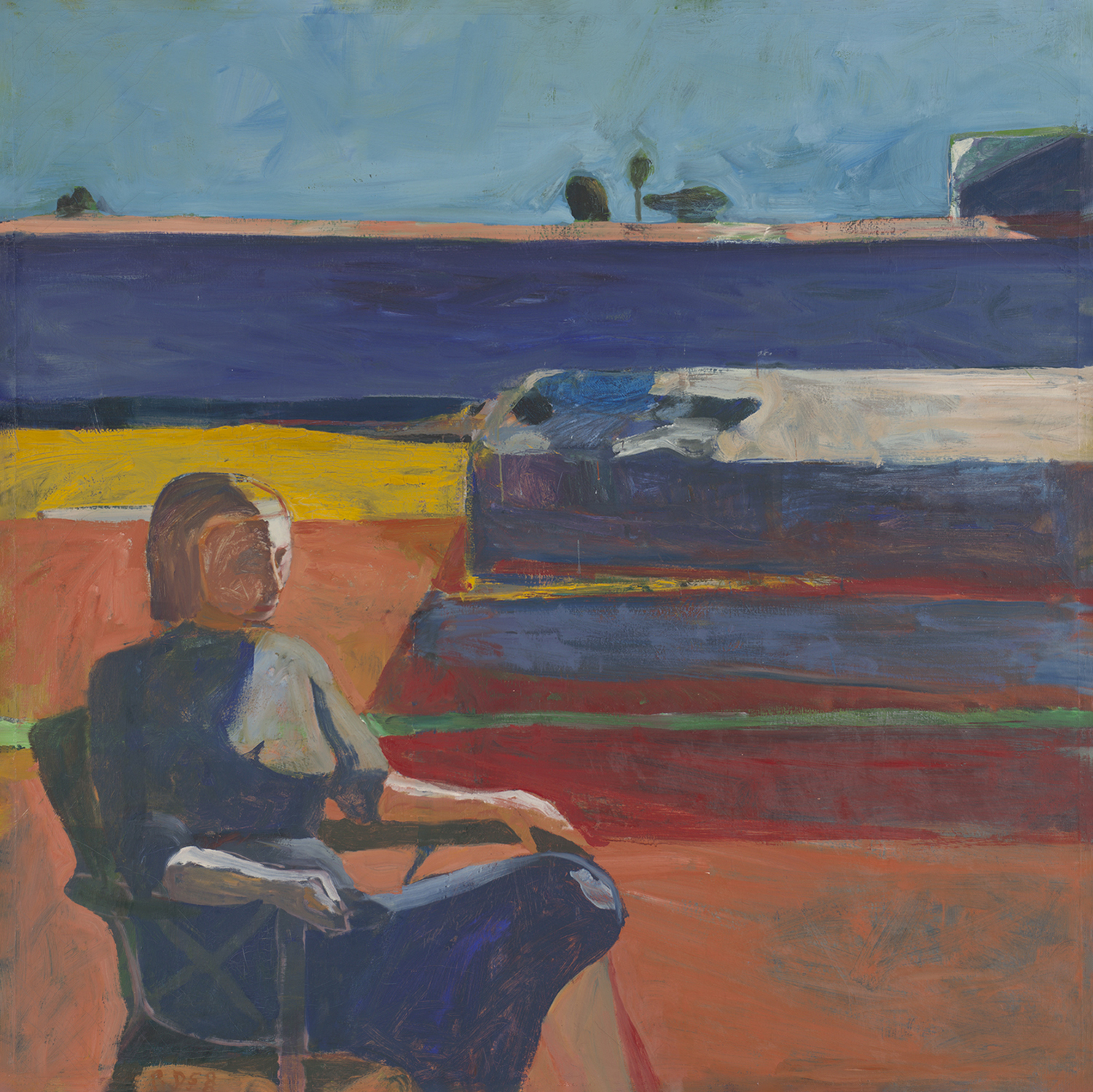 6. Richard Diebenkorn, Woman on a Porch, 1958; oil on canvas; New Orleans Museum of Art; © The Richard Diebenkorn Foundation.