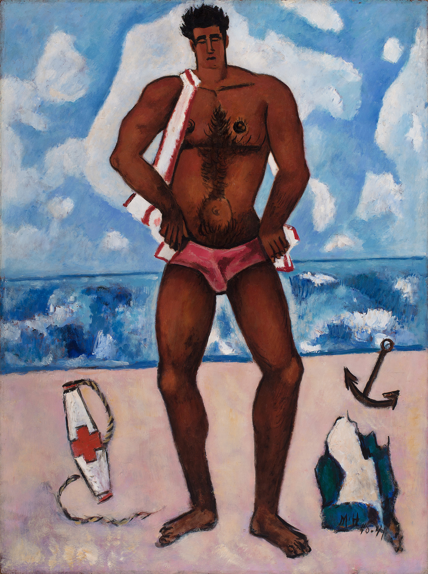 Canuck Yankee Lumberjack at Old Orchard Beach, Maine (1940–41). Oil on Masonite-type hardboard 40 1/8 x 30 in. (101.9 x 76.2 cm) Hirshhorn Museum and Sculpture Garden, Smithsonian Institution.