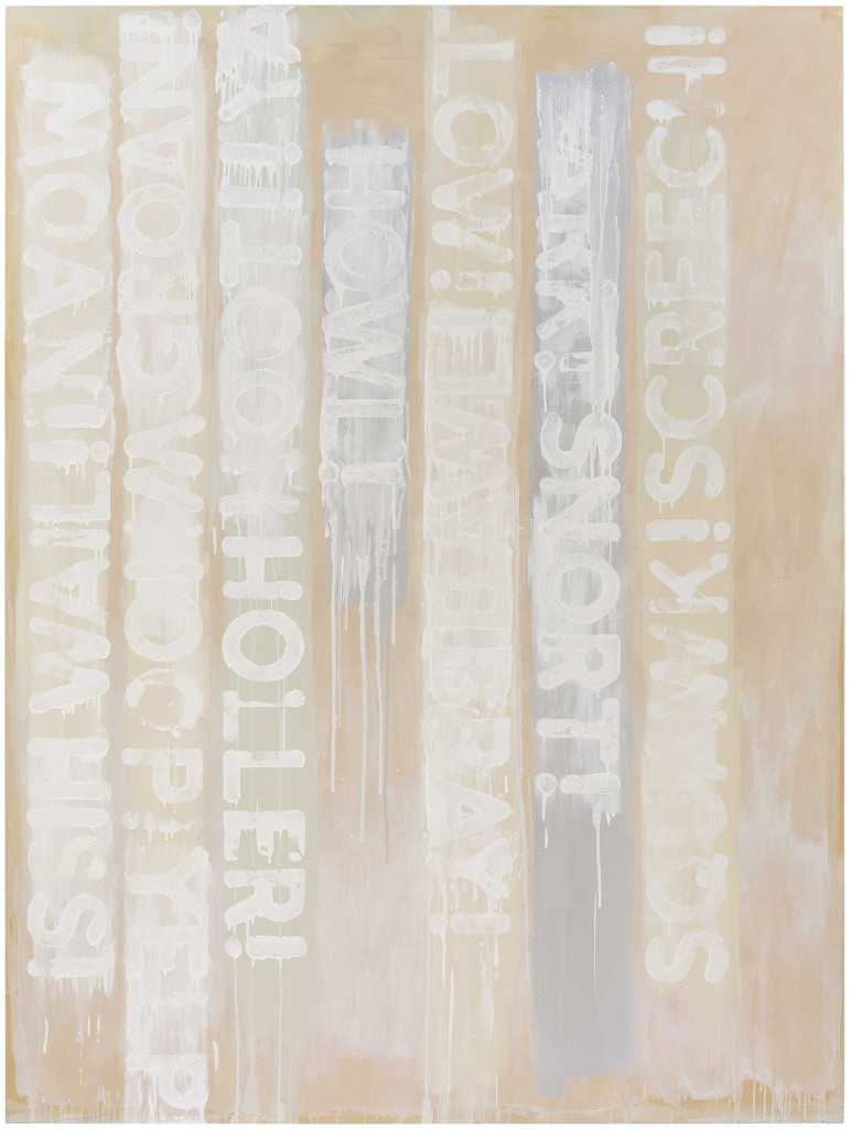 White Noise (2016). oil on canvas. 80 x 60 1/8 inches.
