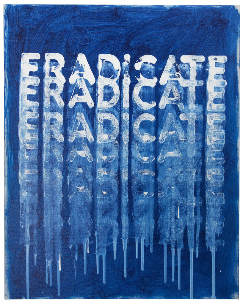 Eradicate (2016). oil on canvas. 30 x 24 inches.