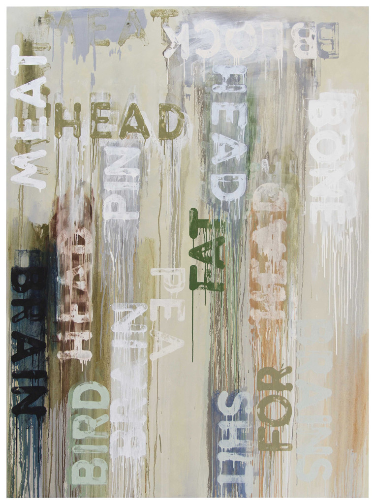 Block Head (2016). oil on canvas. 80 x 60 inches.