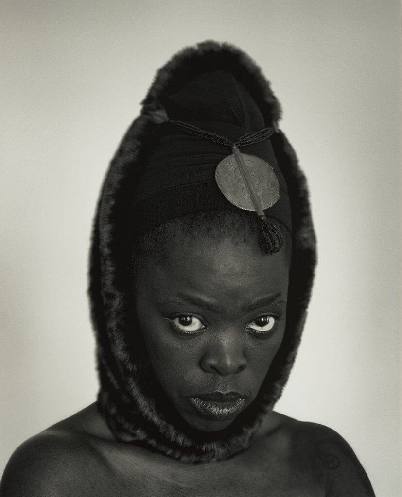 Ntombi II, (2014). Photo by Zanele Muholi. Gelatin silver print, Image/Sheet/Mount: 39 1/4 x 32 1/16 inches. Philadelphia Museum of Art.