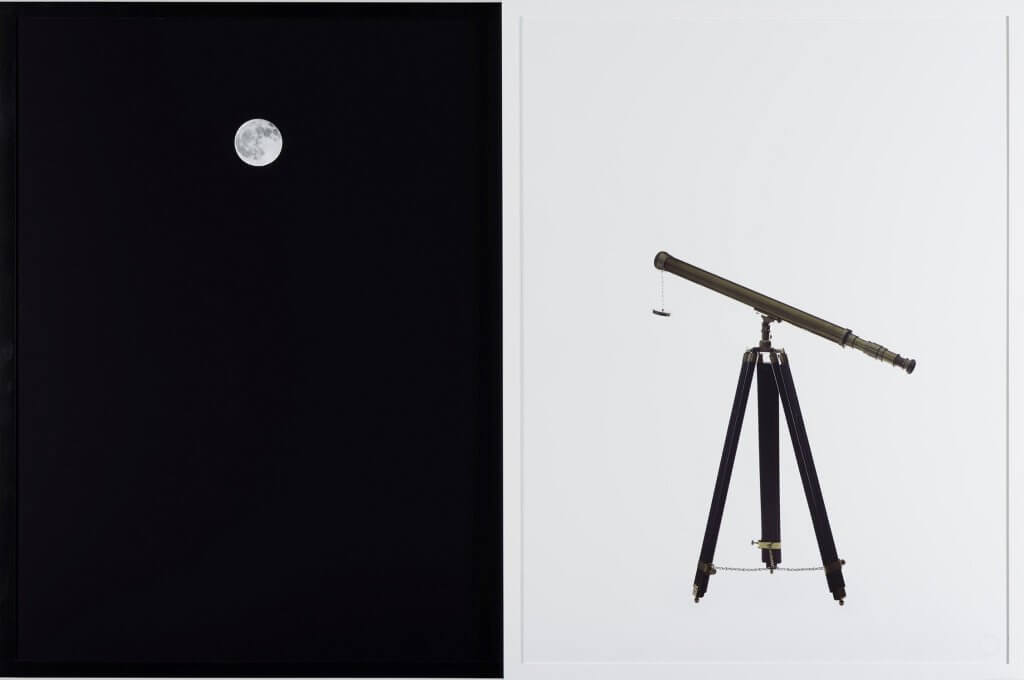 Moon Watch, (2012). Photo by Sarah Charlesworth. Fuji Crystal Archive prints, mounted and laminated with lacquer frames, Overall: 41 1/16 x 62 1/8 x 1 15/16 inches. Philadelphia Museum of Art.