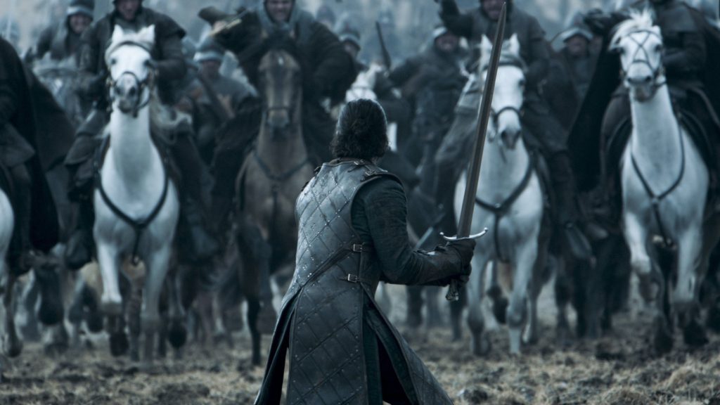 Jon Snow fighting