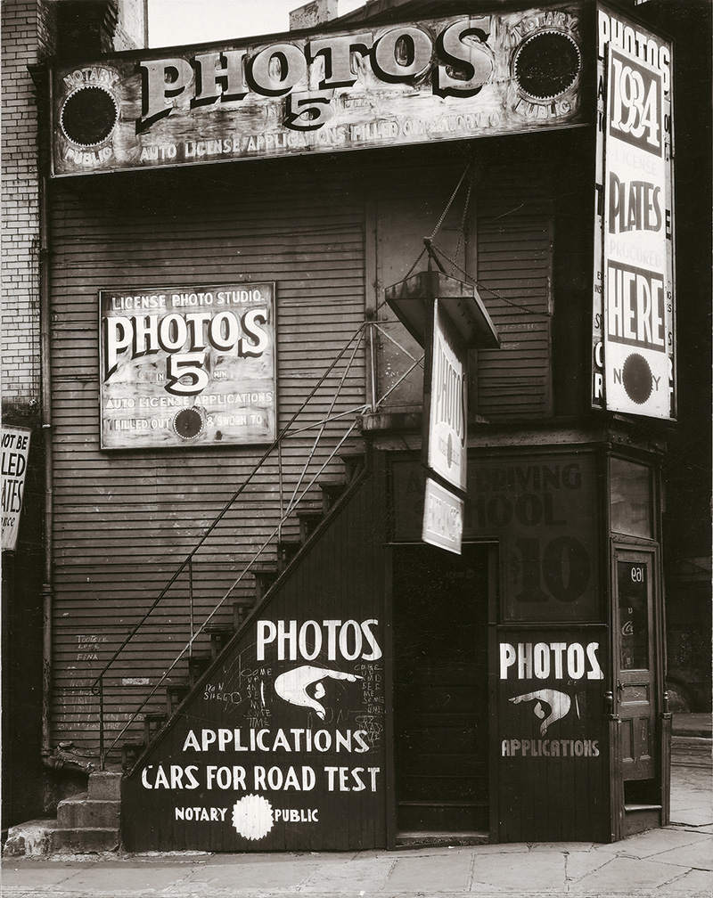 Walker Evans License photo Studio