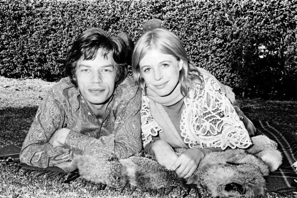 Mick Jagger and Marianne Faithful