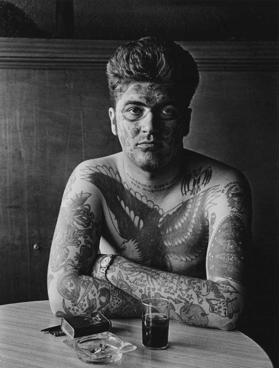 Diane Arbus tattoo man