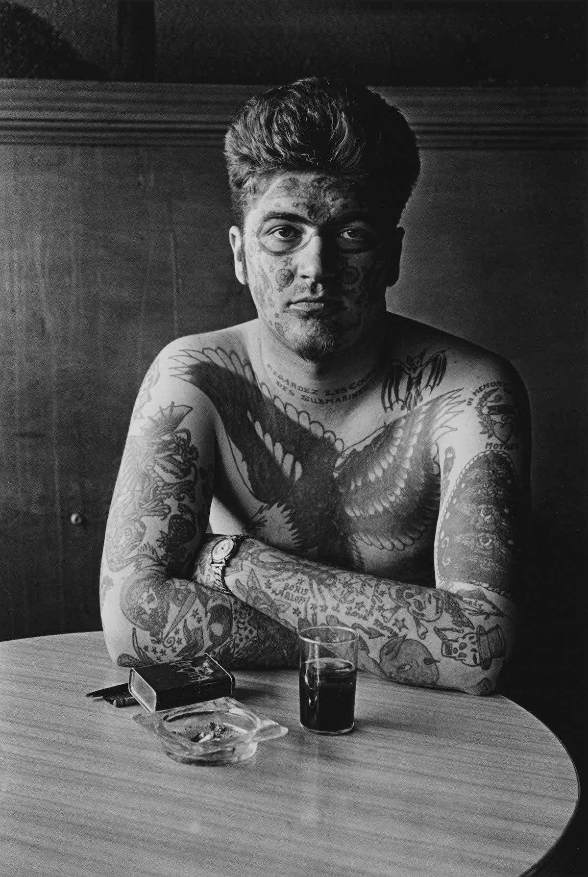 Diane Arbus tattoo man