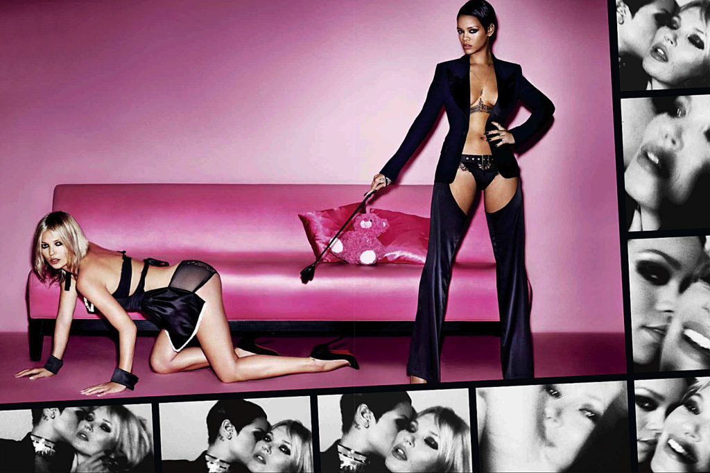 The most provocative and sexy photographs of Rhianna & Kate Moss by Mario Testino