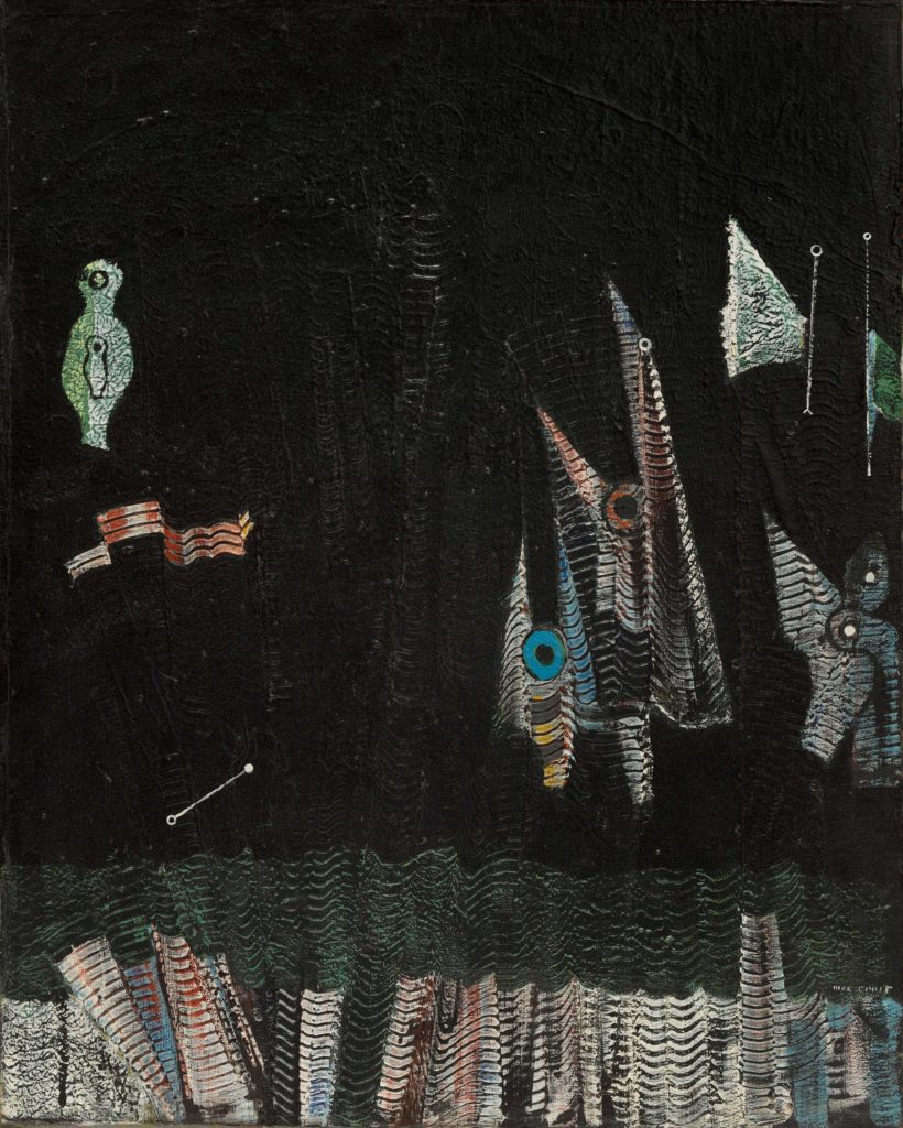 Max Ernst painting, birds above the forest at MOMA