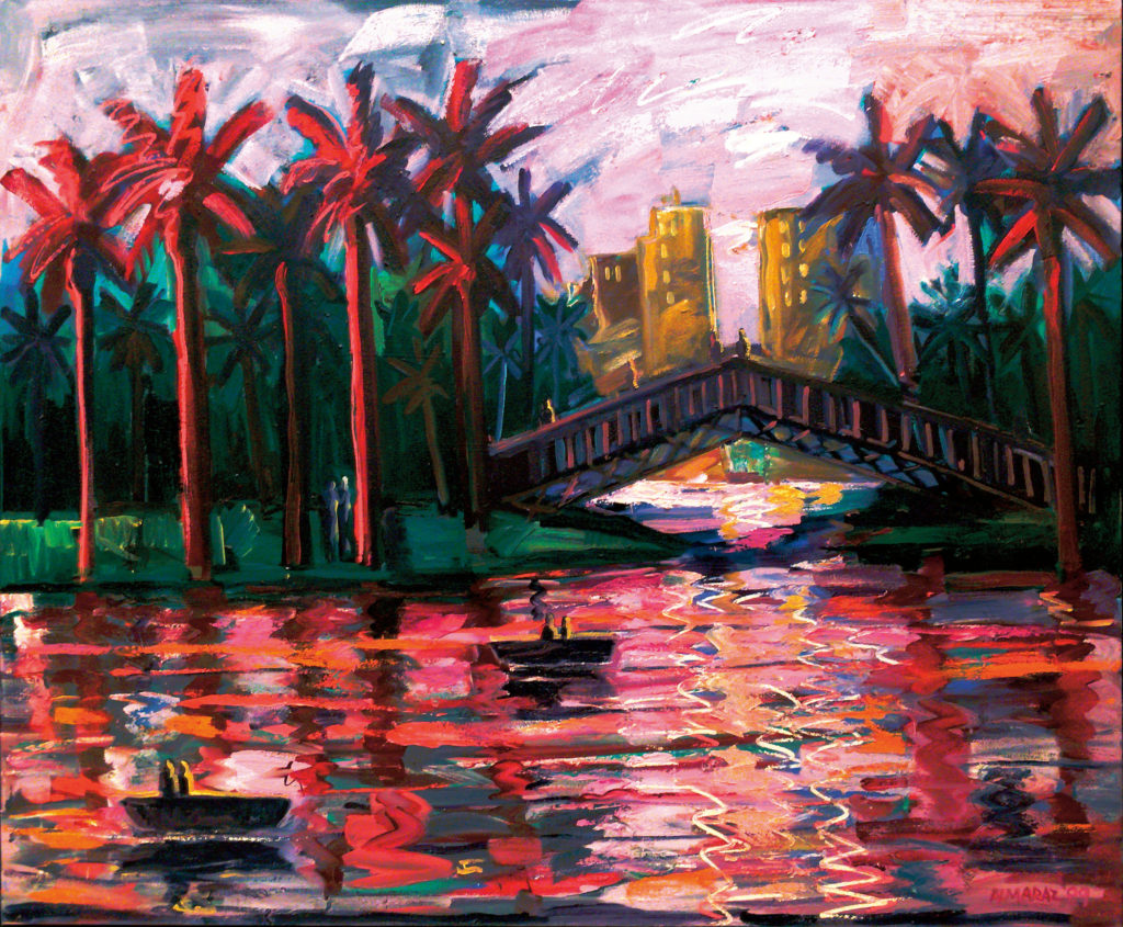 Carlos Almaraz's Playing with Fire Painting