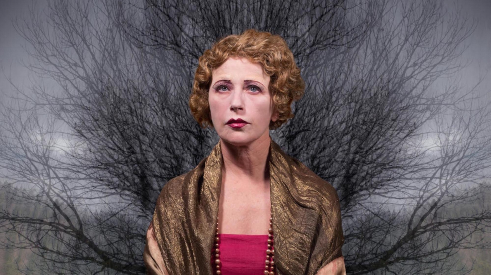 Cindy Sherman Redhead in red dress