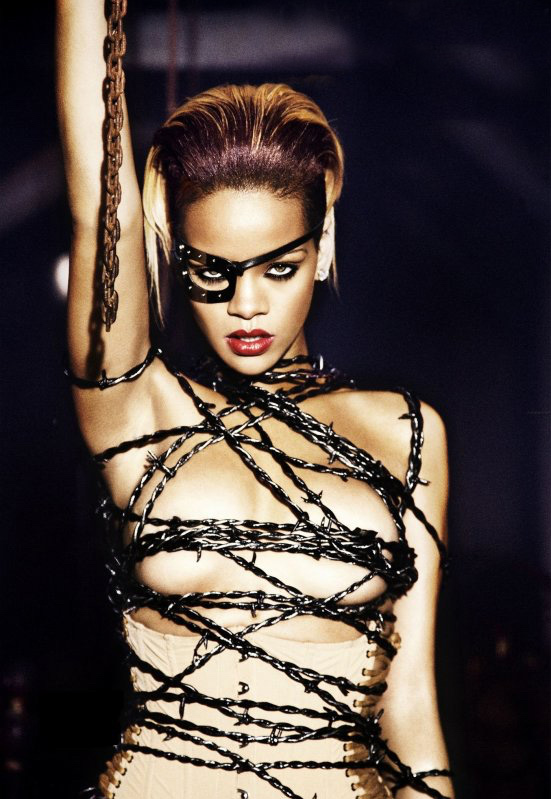 Sexiest S & M photograph of Rhianna by Ellen von Unwerth