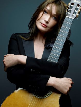 Carla Bruni is touring the USA to promote her latest album-Little French Songs