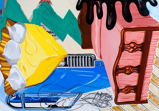David Salle - Green Zowie - 2017