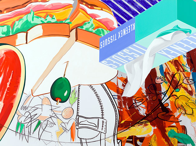 David Salle - Ham and Cheese 2017