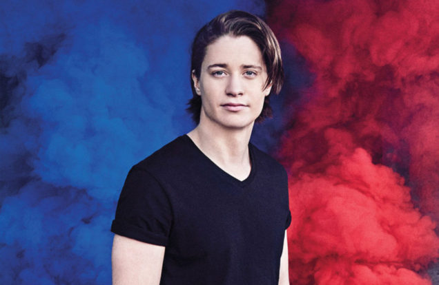 Kygo blue and red smoke