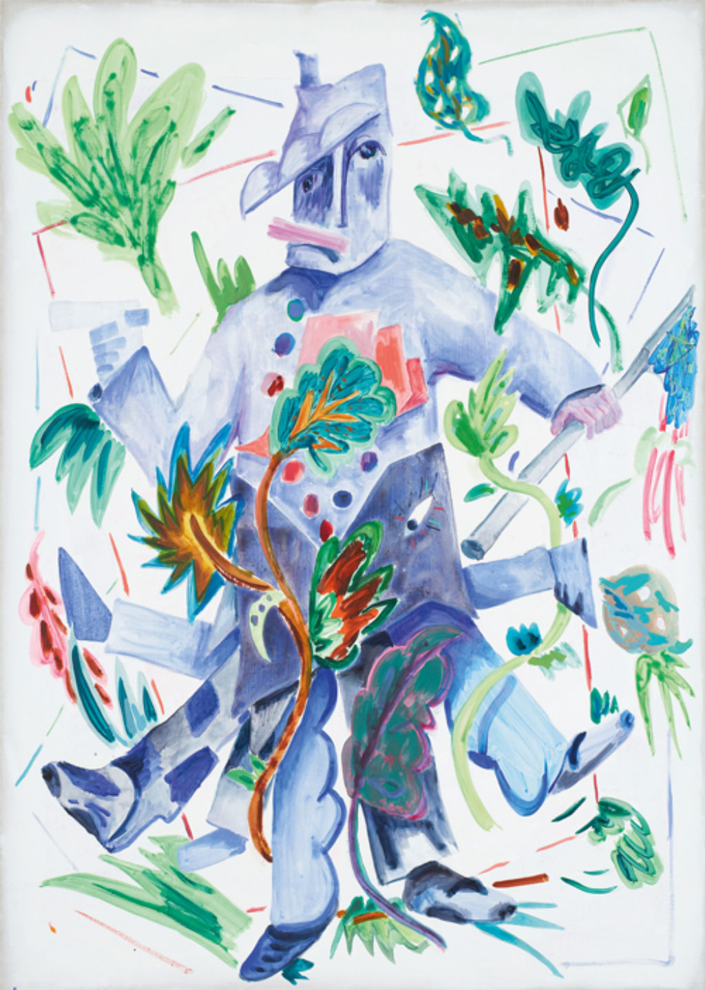 Laura Owens painting, Untitled, 2006