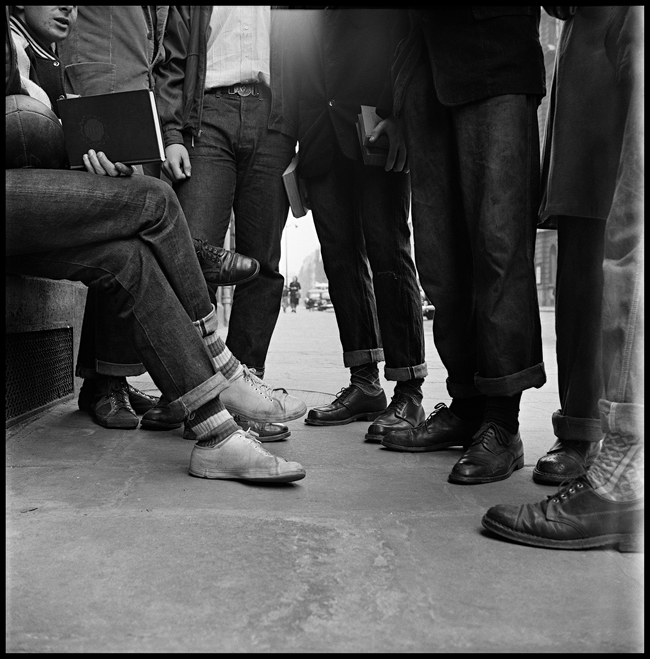 Gordon Parks American Boys Feet on Street