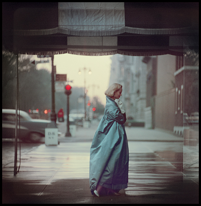 Gordon Parks New York Woman Blue Dress