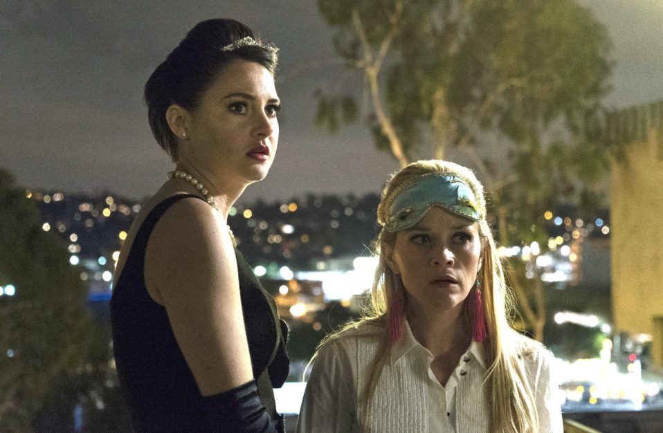 Photograph of Jane played by Shailene Woodley and Madeline played by Reese Witherspoon at the costume party at the end of Big Little Lies, Season