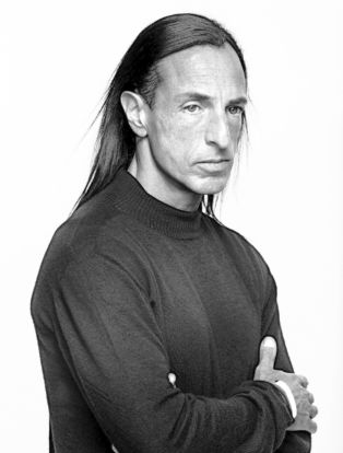 Black and White portrait of Fashion Designer Rick Owens
