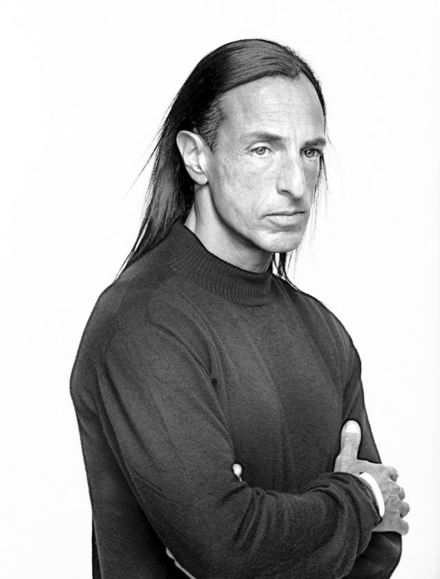 Black and White portrait of Fashion Designer Rick Owens