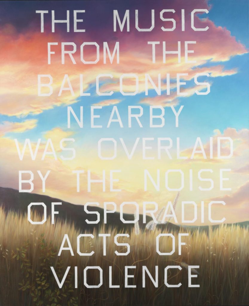 Painting by Ed Ruscha