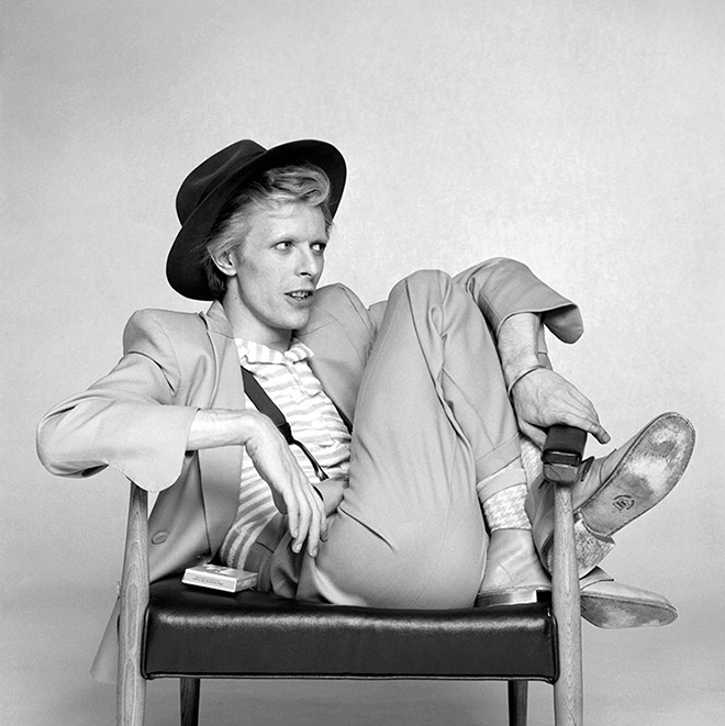 David Bowie Hat sitting in chair