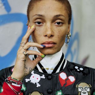 photograph of model adwoa-aboah-vogue-italia