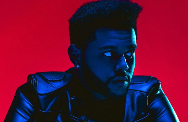 The Weeknd red background