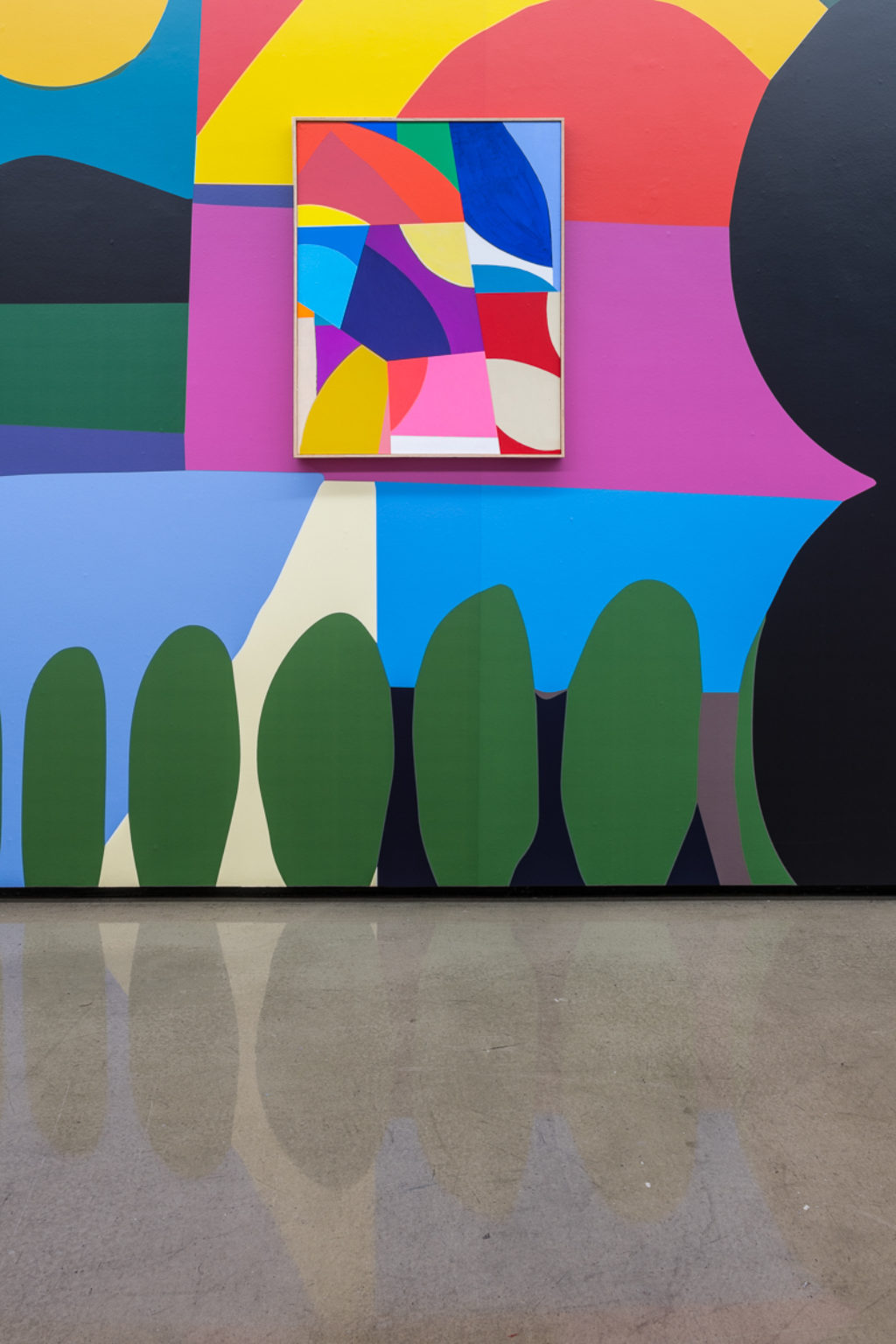 Installation view of "(After) Edge City" by William LaChance at Beers London.