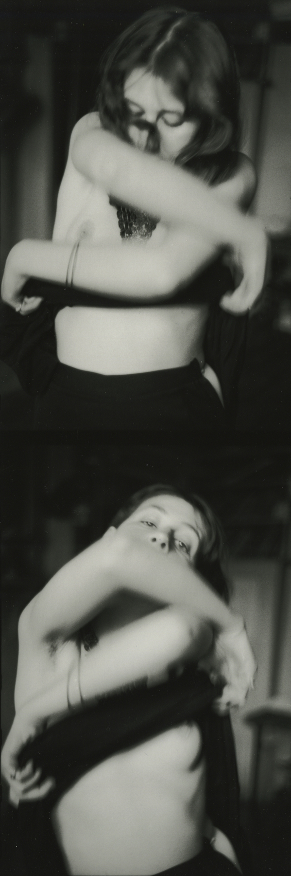 Saul Leiter woman taking off top