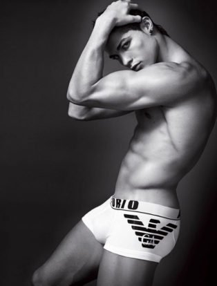 Cristiano Ronaldo in Emporio Armani briefs