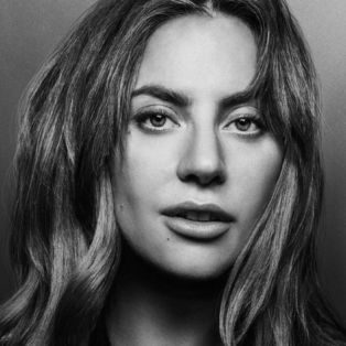 lady gaga in black and white