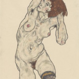 Drawing by Egon Schiele