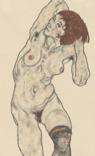 Drawing by Egon Schiele