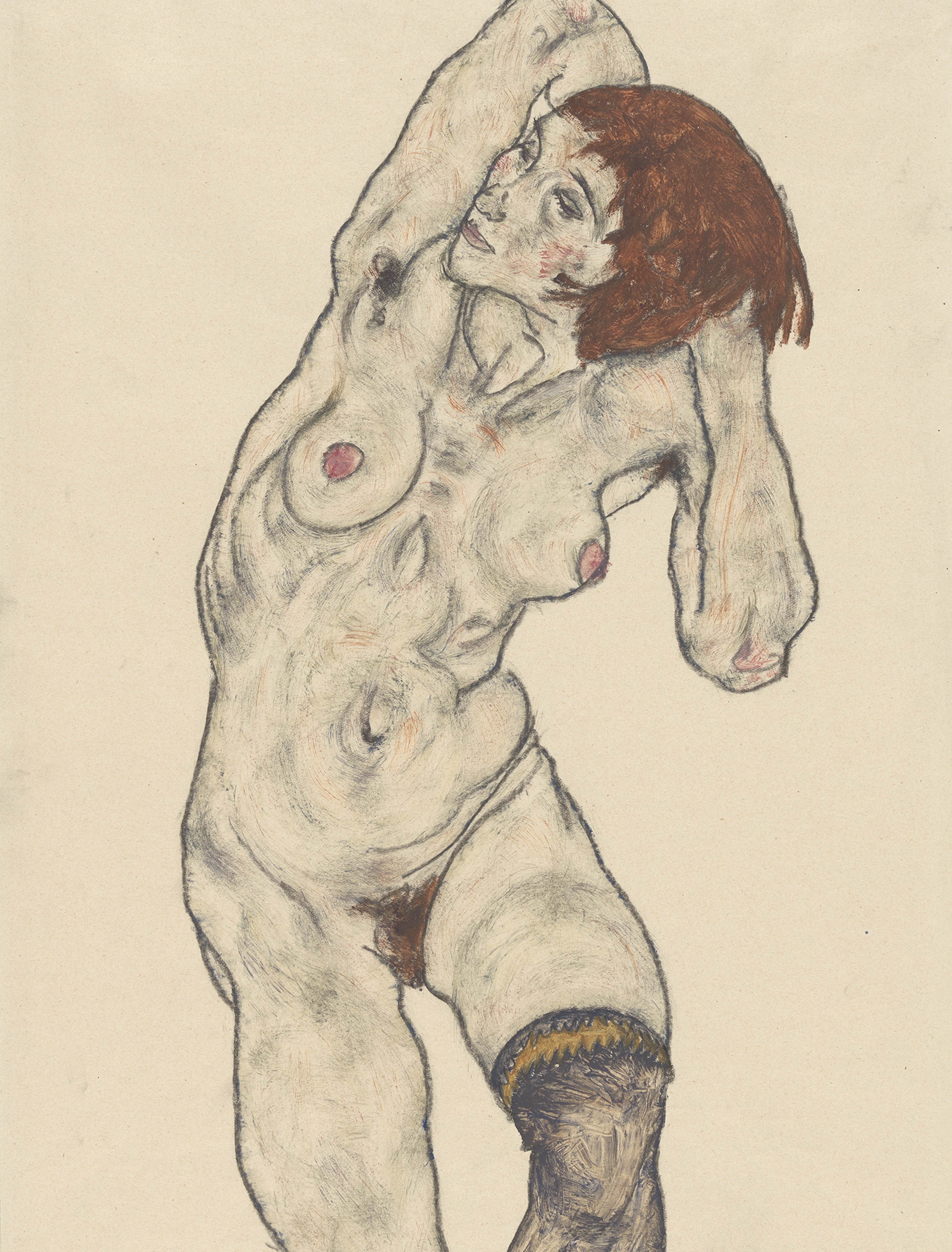 Drawing by Egon Schiele