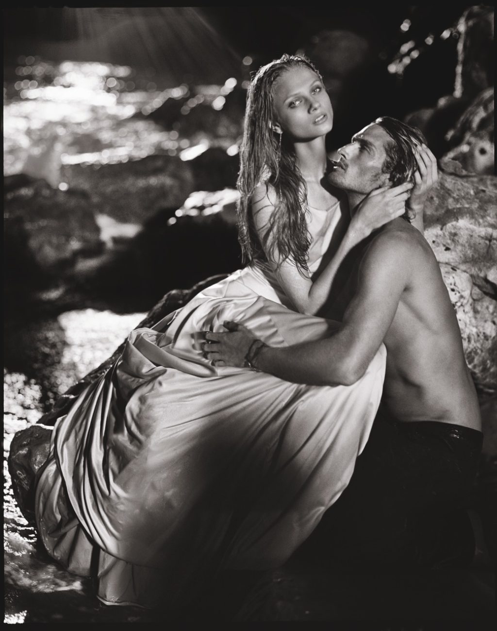 Ralph Lauren Black and White Moody Ad Campaign