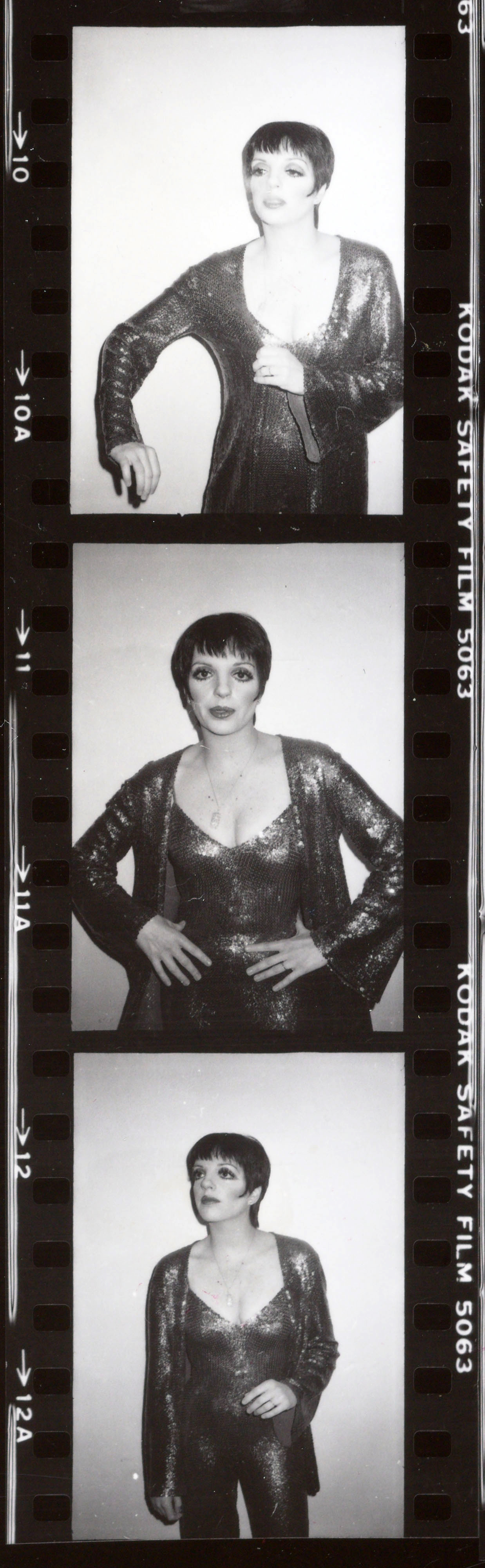 Andy Warhol contact sheet liza minnelli
