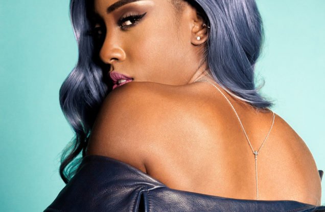 sevyn streeter leather and fur sexy shoulder