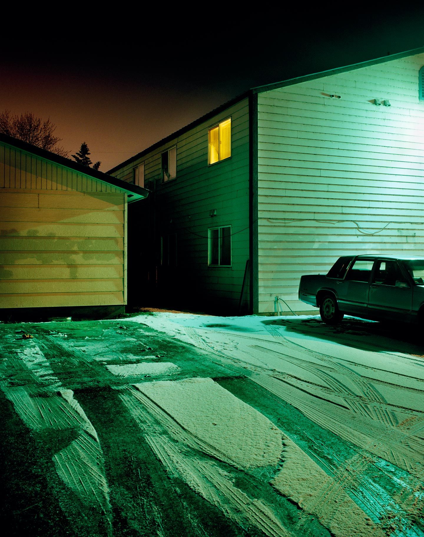 Todd Hido house at night