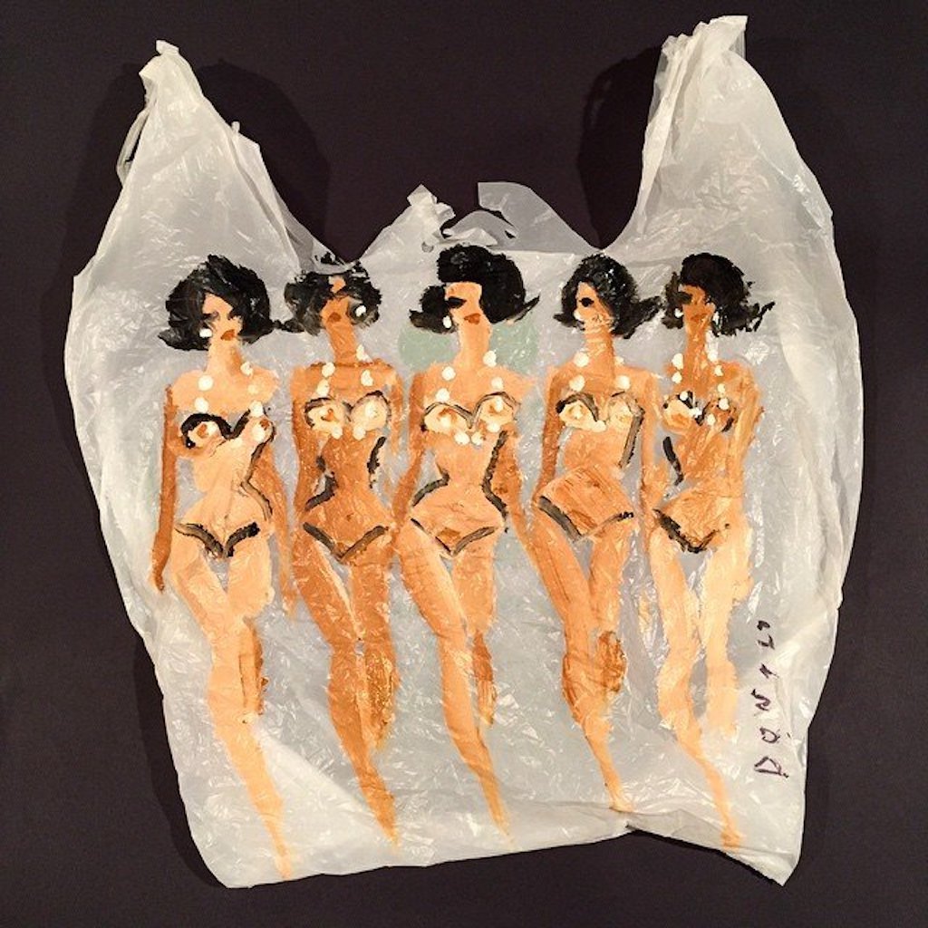 Donald Robertson female plastic bag