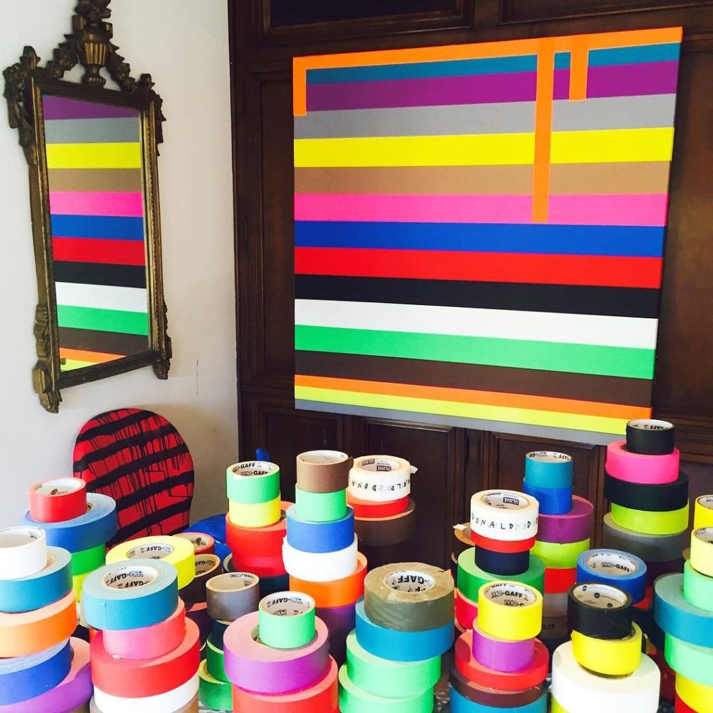 Donald Robertson artwork gaffer tape 