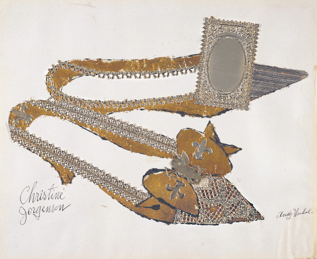 Collage / drawing by Andy Warhol