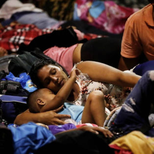 Esteban Biba Mexican Honduran caravan of immigrants