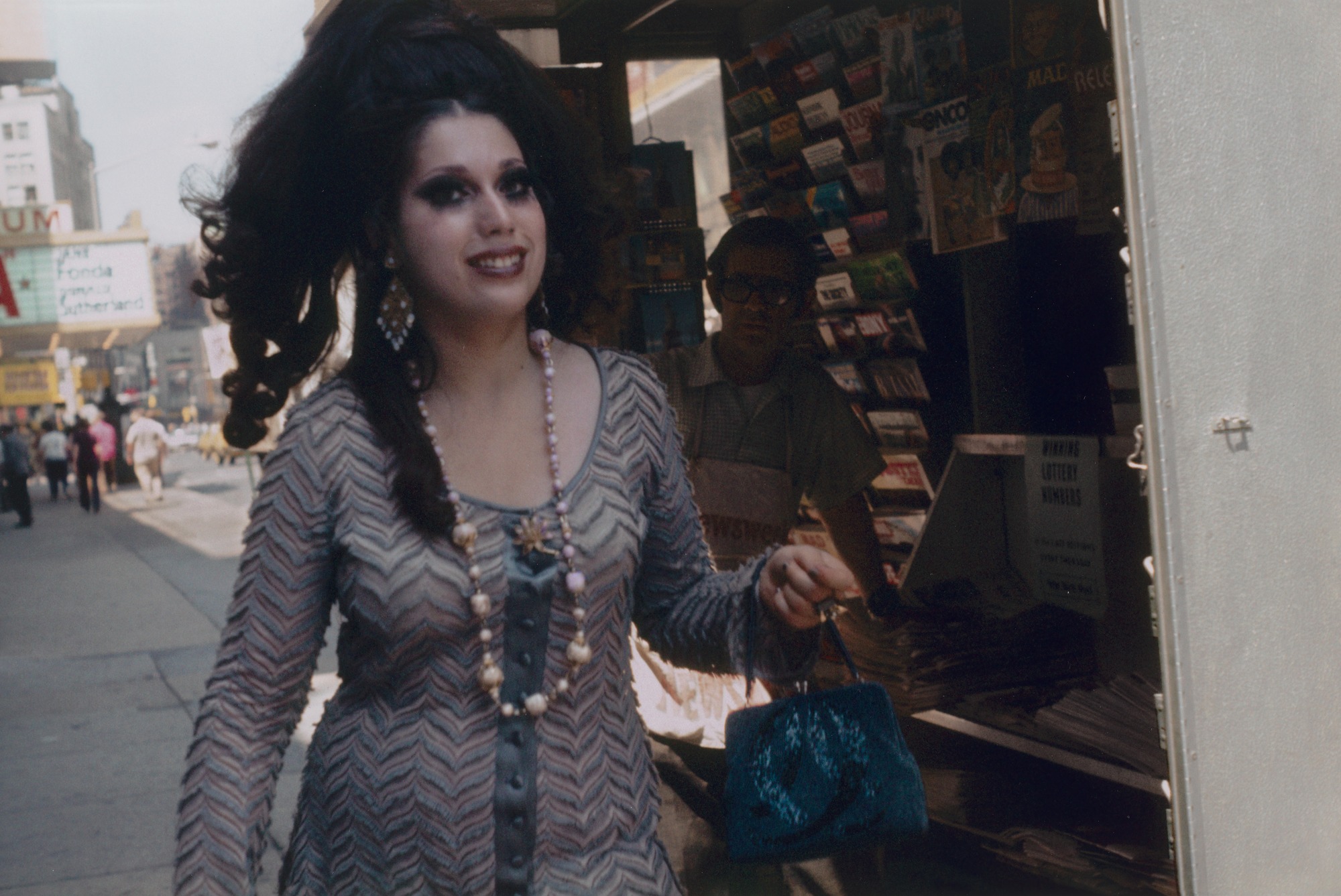 Woman in makeup and jewelry in the Bronx, by Helen Levitt