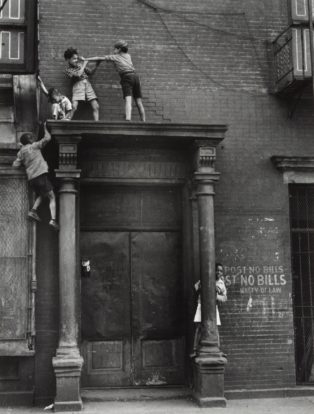 Boys play on rooftop in New York City Helen Levitt