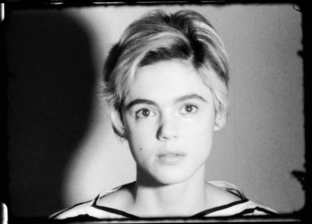 Film still of "ST309 Edie Sedgwick," by Andy Warhol